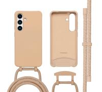 imoshion Coque arrière Color avec cordon amovible et MagSafe pour Samsung Galaxy S25 / S24 - Beige