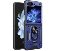 imoshion Couverture arrière robuste avec anneau pour le Samsung Galaxy Z Flip 5 - Bleu foncé