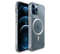 imoshion imoshion Coque arrière Transparente pailletée avec MagSafe iPhone 12 (Pro) Argent Argent