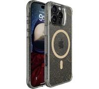 imoshion Coque arrière transparente pailletée avec MagSafe pour l'Apple iPhone 16 Pro Max - Or
