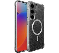 imoshion Coque arrière transparente pailletée avec MagSafe pour le Samsung Galaxy S25 Plus - Argent