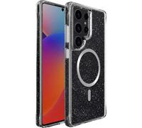 imoshion Coque arrière transparente Pailletée avec MagSafe pour Samsung Galaxy S25 Ultra - Argent