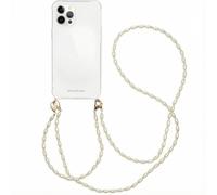 imoshion Coque avec dragonne + bracelet - Perles pour Apple iPhone 12 Pro Max - Transparent