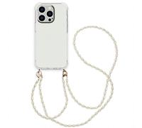 imoshion Coque avec dragonne + bracelet - Perles pour Apple iPhone 14 Pro - Transparent