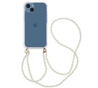 imoshion Coque avec dragonne + bracelet - Perles pour iPhone 14 - Transparent