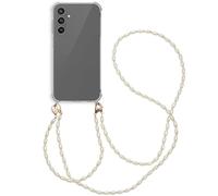 imoshion Coque avec dragonne + ?bracelet - Perles pour Samsung Galaxy A25 (5G) - Transparent