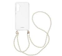 imoshion Coque avec dragonne + bracelet - Perles pour Samsung Galaxy S23 FE - Transparent