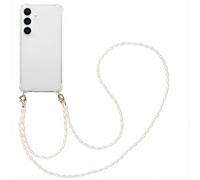 imoshion Coque avec dragonne + bracelet - Perles pour Samsung Galaxy S25 - Transparent