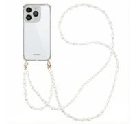 imoshion Coque avec dragonne + bracelet pour Apple iPhone 14 Pro Max - Perles Cœurs
