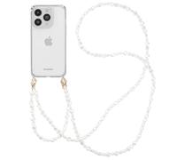 imoshion Coque avec dragonne + ?bracelet pour iPhone 14 Pro - Perles cœurs