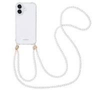 imoshion Coque avec dragonne + bracelet pour iPhone 16 - Perles