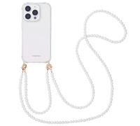 imoshion imoshion Coque avec dragonne + bracelet iPhone 16 Pro Perles Transparent