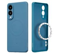 imoshion Coque Couleur avec MagSafe pour Samsung Galaxy S25 Edge - Bleu foncé