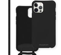 imoshion Coque de couleur avec cordon amovible pour Apple iPhone 12 (Pro) - Noir