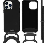 imoshion Coque de couleur avec cordon amovible pour Apple iPhone 14 Pro Max - Noir