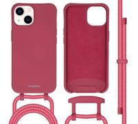 imoshion Coque de couleur avec cordon amovible pour Apple iPhone 14 - Red Raspberry
