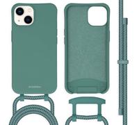 imoshion Coque de couleur avec cordon amovible pour Apple iPhone 14 - Vert foncé