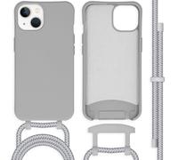 imoshion Coque de couleur avec cordon amovible pour iPhone 13 - Gris