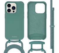 imoshion Coque de couleur avec cordon amovible pour iPhone 14 Pro - Vert foncé