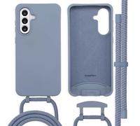 imoshion Coque de couleur avec cordon amovible pour Samsung Galaxy A36 / A56 - Ash Blue