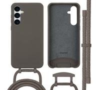 imoshion Coque de couleur avec cordon amovible pour Samsung Galaxy A55 - Black Coffee