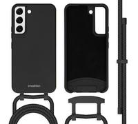 imoshion Coque de couleur avec cordon amovible pour Samsung Galaxy S22 - Noir