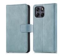 imoshion imoshion Étui de télephone portefeuille de luxe Motorola Moto G77 Bleu clair Bleu clair
