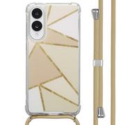imoshion imoshion Coque Design avec cordon pour Samsung Galaxy S25 Edge Beige Graphic Multicolore