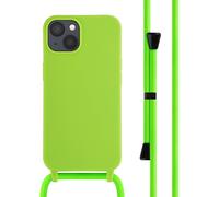 imoshion Coque en silicone avec cordon pour Apple iPhone 13 - Fluor Groen