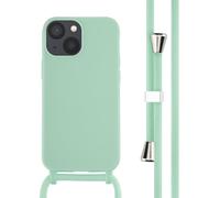 imoshion Coque en silicone avec cordon pour Apple iPhone 13 Mini - Vert menthe