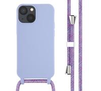 imoshion Coque en silicone avec cordon pour Apple iPhone 13 Mini - Violet