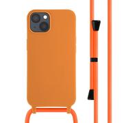 imoshion Coque en silicone avec cordon pour Apple iPhone 13 - Orange