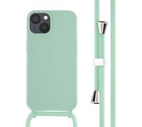imoshion Coque en silicone avec cordon pour Apple iPhone 13 - Vert menthe