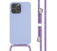 imoshion Coque en silicone avec cordon pour Apple iPhone 14 Pro Max - Violet
