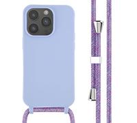 imoshion Coque en silicone avec cordon pour Apple iPhone 14 Pro - Violet