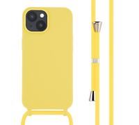 imoshion Coque en silicone avec cordon pour Apple iPhone 15 - Jaune