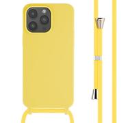 imoshion Coque en silicone avec cordon pour Apple iPhone 15 Pro Max - Jaune