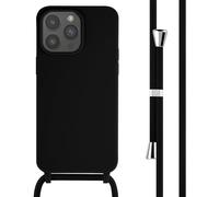 imoshion Coque en silicone avec cordon pour Apple iPhone 15 Pro Max - Noir