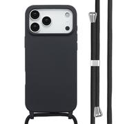 imoshion Coque en silicone avec cordon pour Apple iPhone 17 Pro Max - Noir