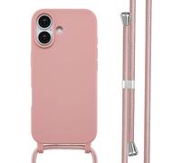 imoshion Coque en silicone avec cordon pour Apple iPhone 17 - Sand Pink
