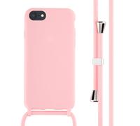 imoshion ?Coque en silicone avec cordon pour Apple iPhone SE (2022 / 2020) / 8 / 7 - Rose