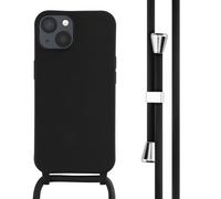 imoshion Étui en silicone avec cordon pour iPhone 13 - Noir