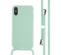 imoshion Coque en silicone avec cordon pour iPhone X / Xs - Vert menthe