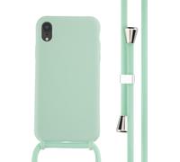 imoshion Coque en silicone avec cordon pour iPhone Xr - Vert menthe