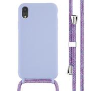 imoshion Coque en silicone avec cordon pour iPhone Xr - Violet