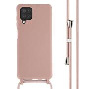 imoshion imoshion Coque en silicone avec cordon Samsung Galaxy A12 Sand Pink Rose