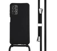 imoshion ?Coque en silicone avec cordon pour Samsung Galaxy A13 (4G) - Noir