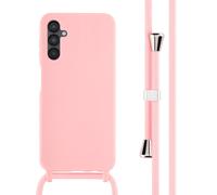 imoshion Coque en silicone avec cordon pour Samsung Galaxy A14 (5G) - Rose
