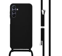 imoshion Coque en silicone avec cordon pour Samsung Galaxy A15 (5G/4G) - Noir