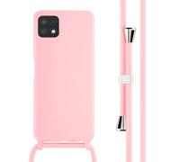 imoshion ?Coque en silicone avec cordon pour Samsung Galaxy A22 (5G) - Rose